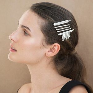 Rhinestone Bar Hairpin Set